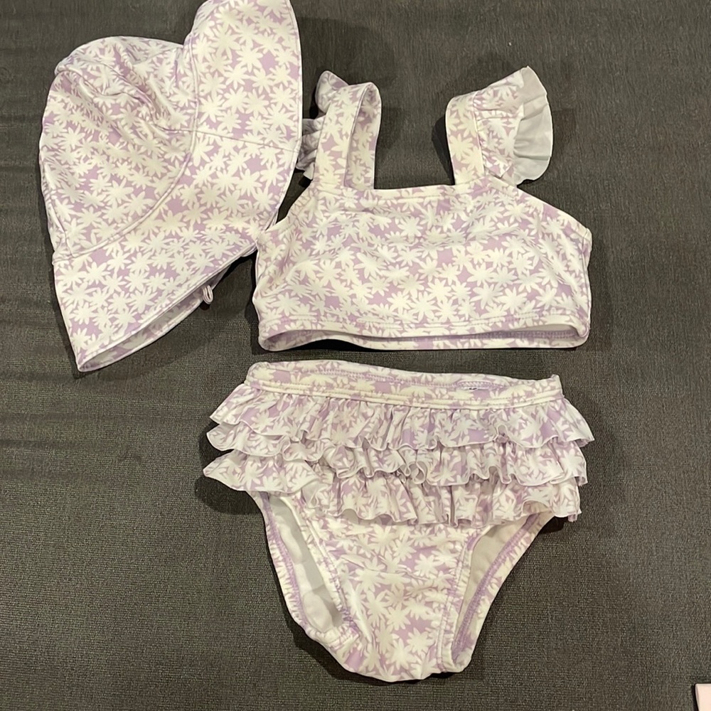Gap Swim Suit 12-18 Month with Sun Hat